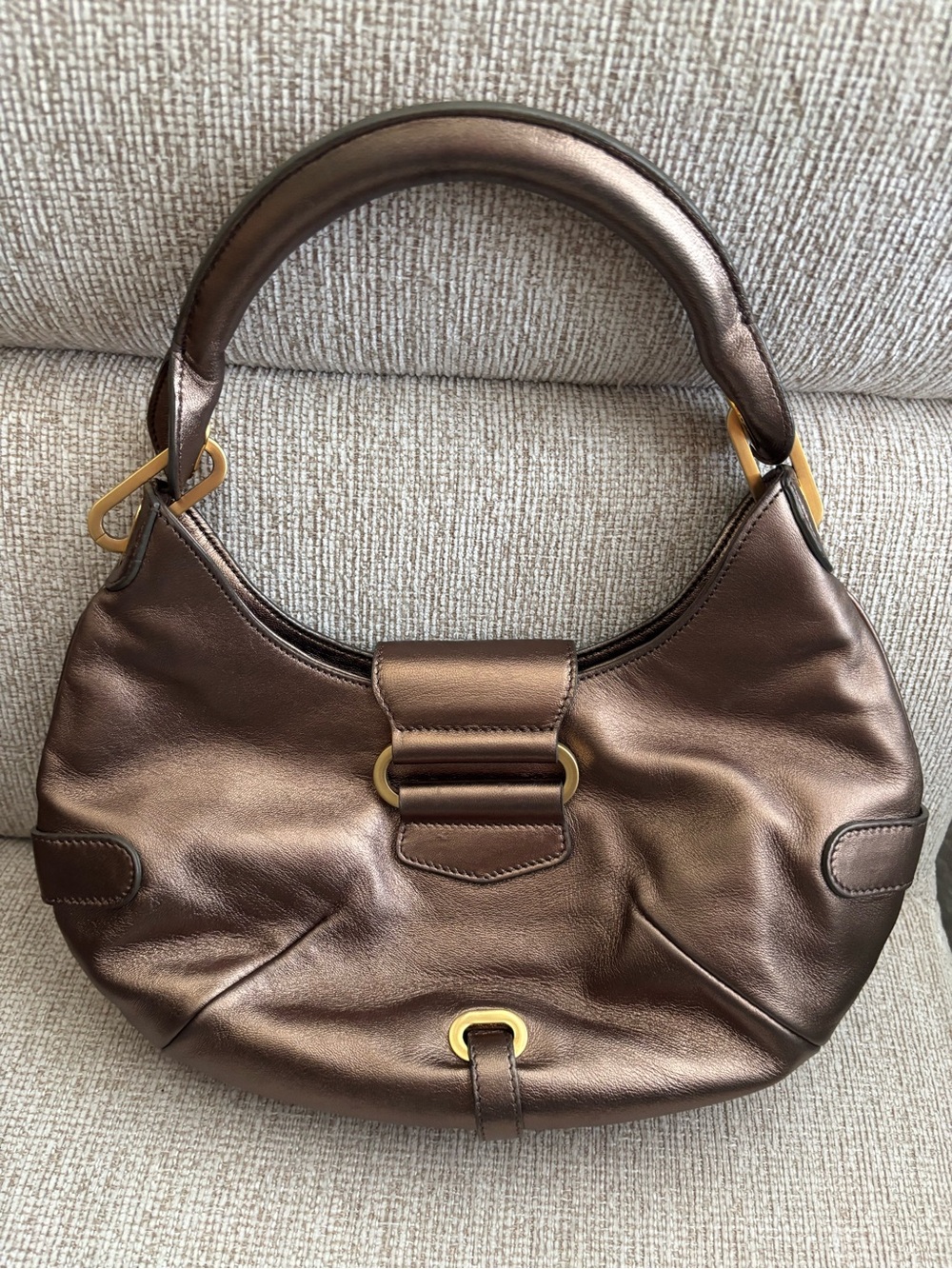Metallic Bronze Jimmy Choo Bag - Picture 8 of 10